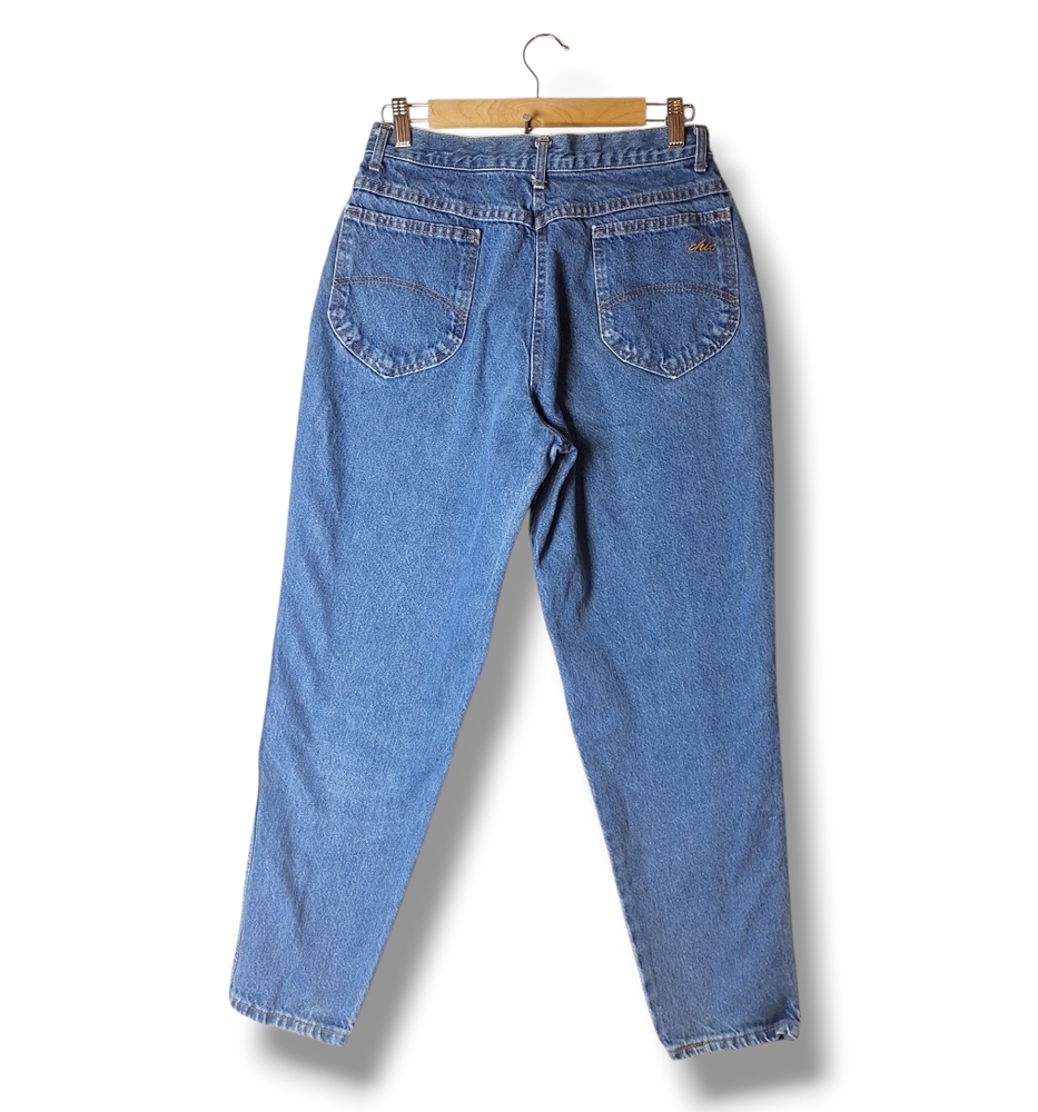 Vintage Chic Jeans Womens 14 Petite 80s 90s High Rise Tapered Mom 100% Cotton
